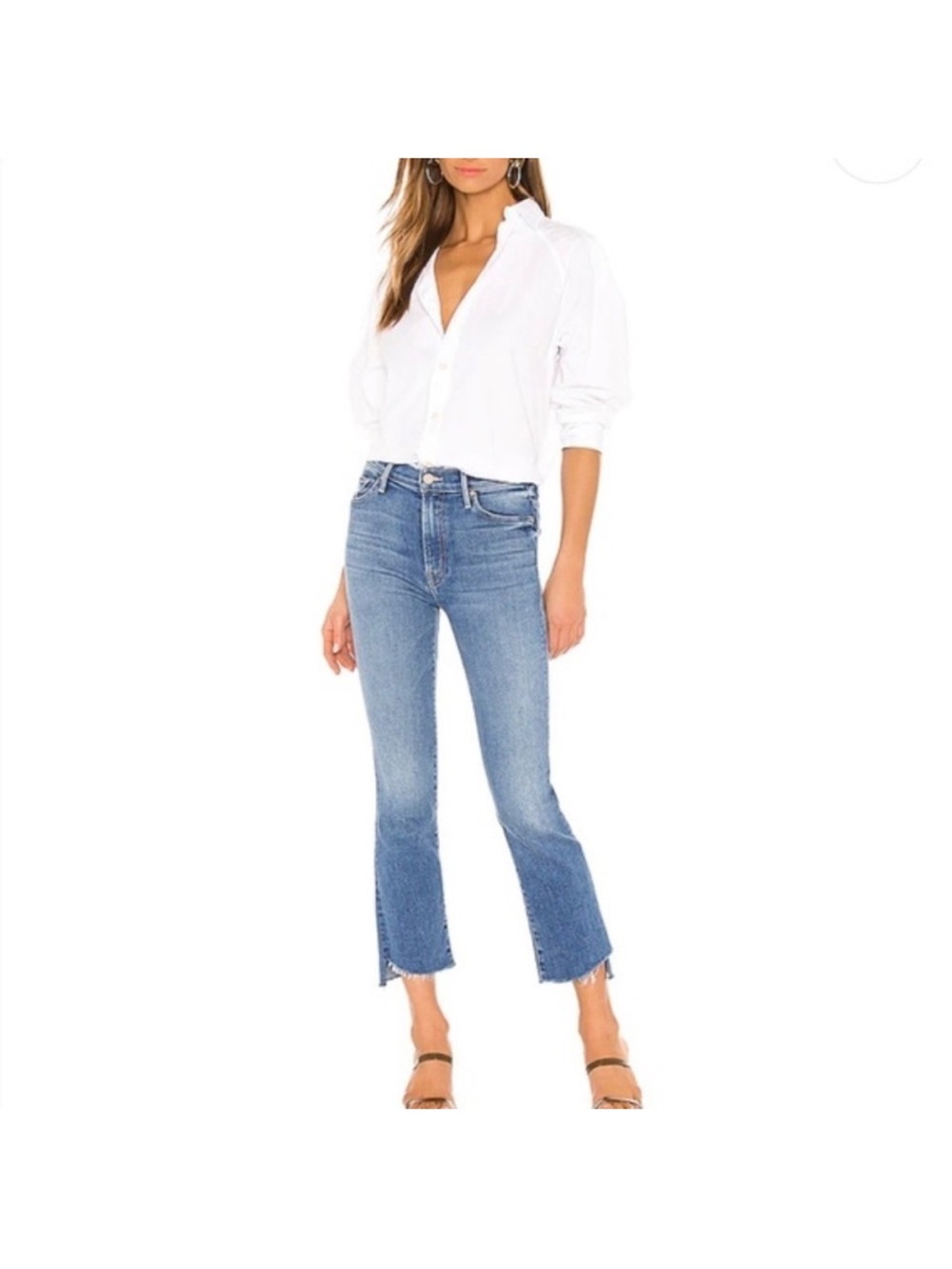 MOTHER The insider crop step fray size 28, monkey in the middle
